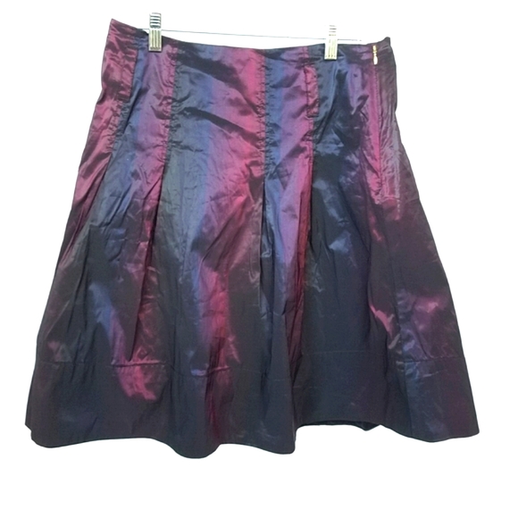 Funky Wearable Art Iridescent Hi Waist Full Skirt Fully lined Size 8 - EUC! - Picture 2 of 16